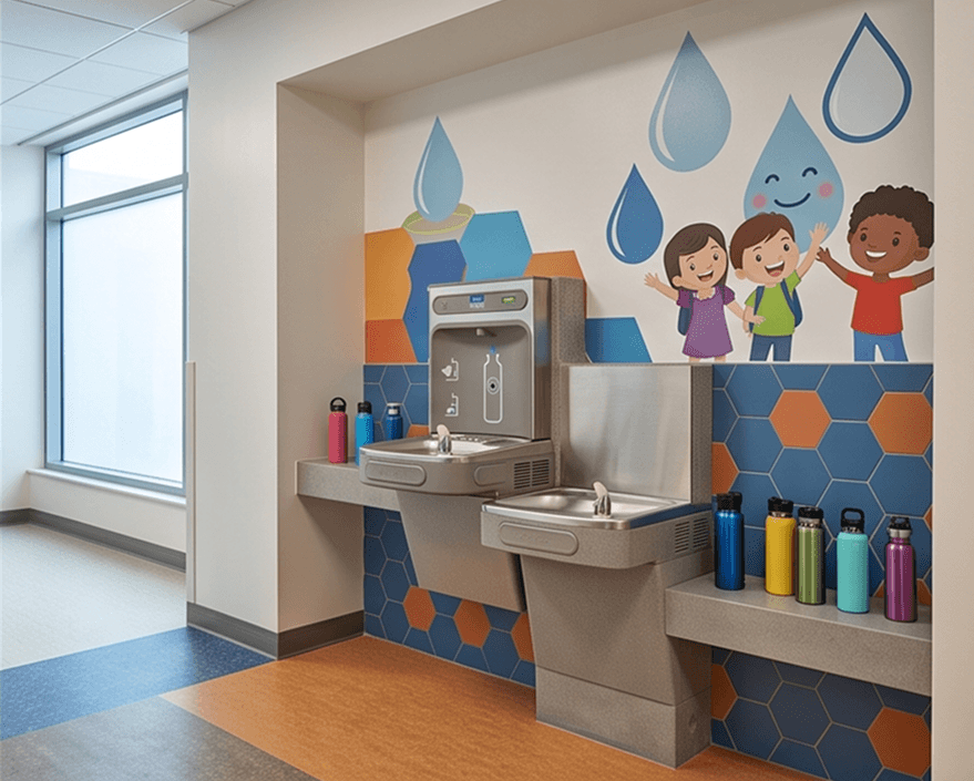 Luxury water disinfection for resorts
