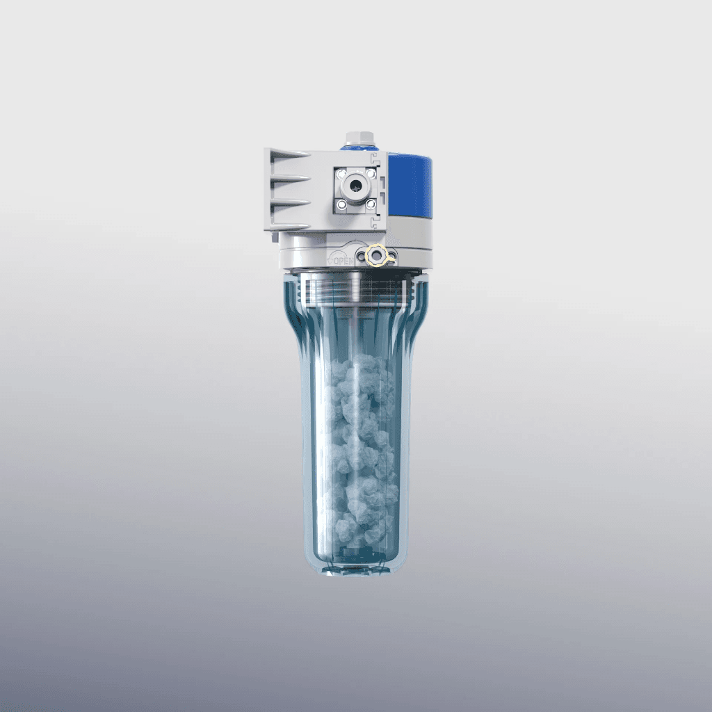 Sensiblue S4 left profile view inlet