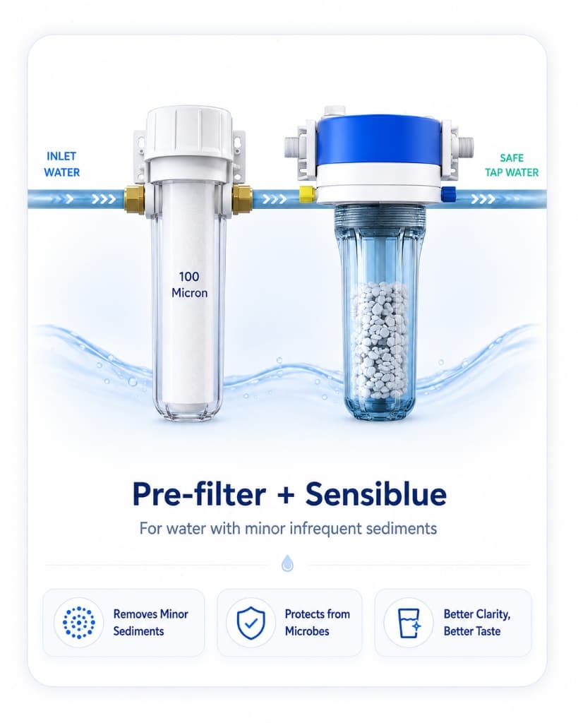 Pre-filter plus Sensiblue configuration