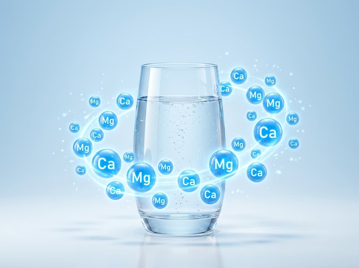 Essential calcium and magnesium minerals left intact